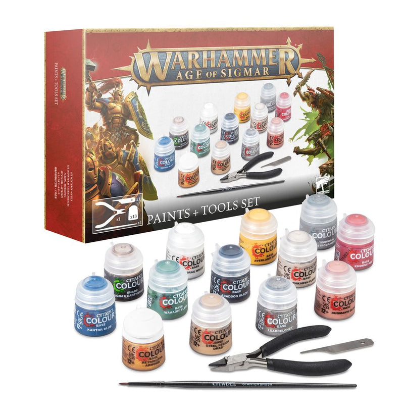 Warhammer - Age of Sigmar - Paints + Tool Set