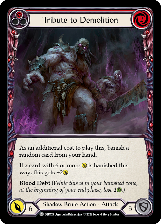 Tribute to Demolition (Red) [DTD127] (Dusk Till Dawn)  Rainbow Foil