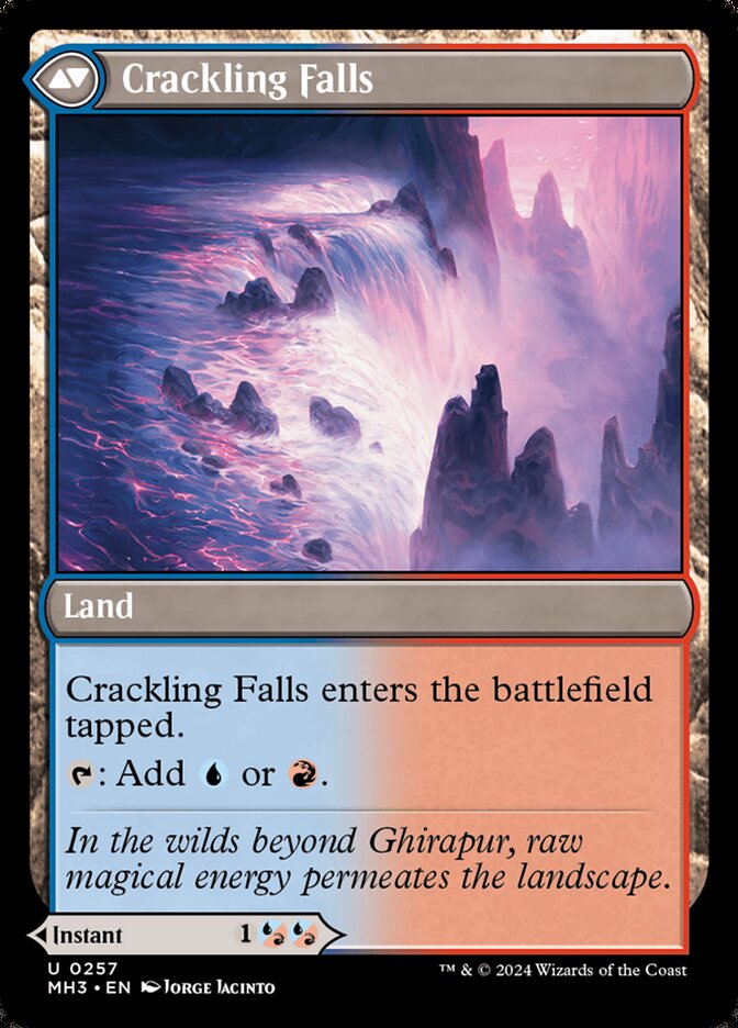 Sink into Stupor // Crackling Falls - MISPRINT -  [Modern Horizons 3]