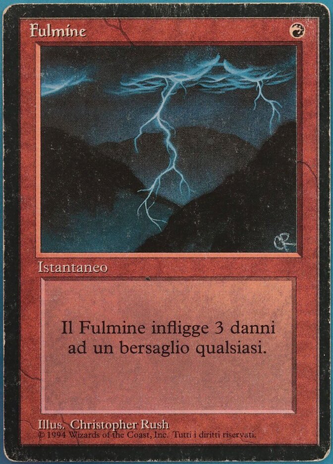 Lightning Bolt (ITALIAN)  [Revised Edition Black Border]