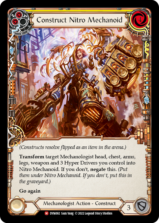 Construct Nitro Mechanoid // Nitro Mechanoid [DYN092] (Dynasty)  Rainbow Foil