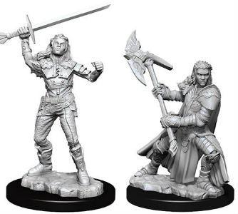 Nolzur's Marvelous Miniatures - Half-Orc Fighter