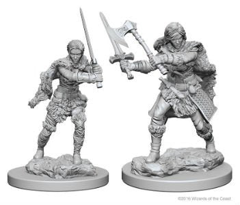 Nolzur's Marvelous Miniatures - Human Barbarian (female)