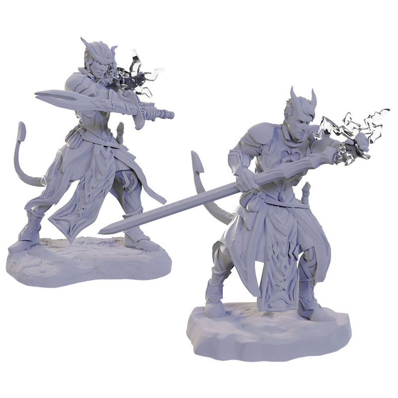 Nolzur's Marvelous Miniatures - Tiefling Warlocks