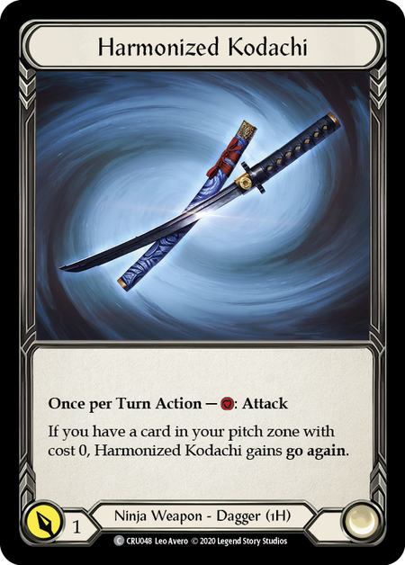 Harmonized Kodachi (Rainbow Foil) [CRU048-RF] Unlimited Rainbow Foil