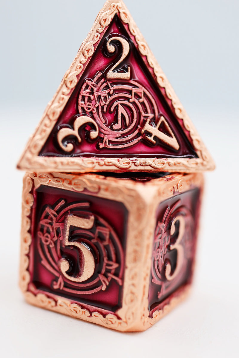 Bardic Song Allegro RPG Metal Dice Set