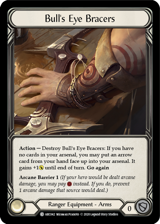 Bull's Eye Bracers [ARC042] Unlimited Edition Rainbow Foil